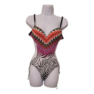 Colorful Patterned One-Piece Swimsuit